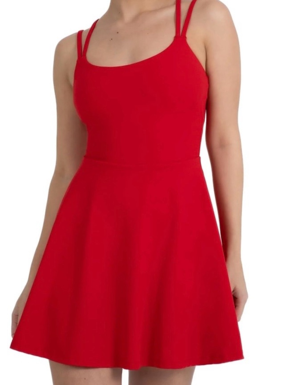 Yitty Red Strappy Tennis/Skater Dress